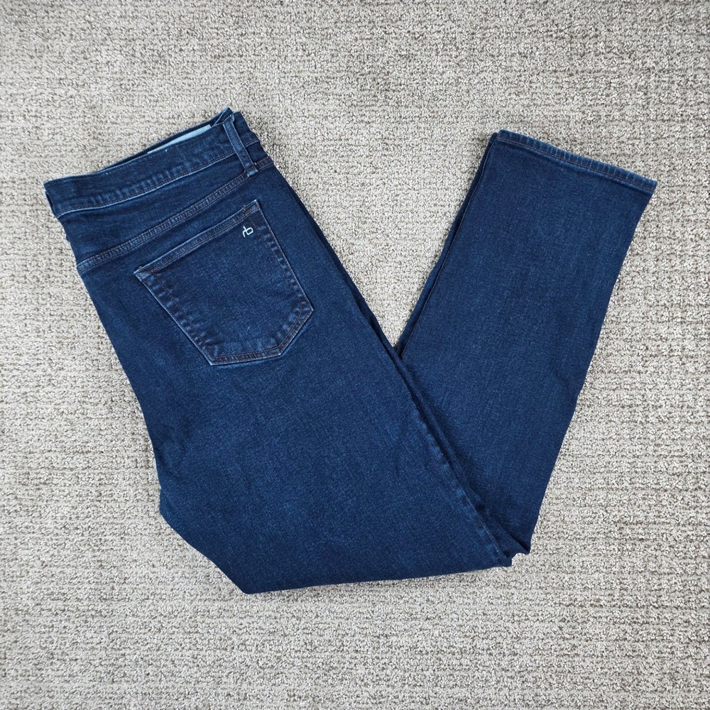Rag & Bone‎ Fit 2 Slim Jeans Mens 38x32 Dark Wash Rinse Cotton Cashmere